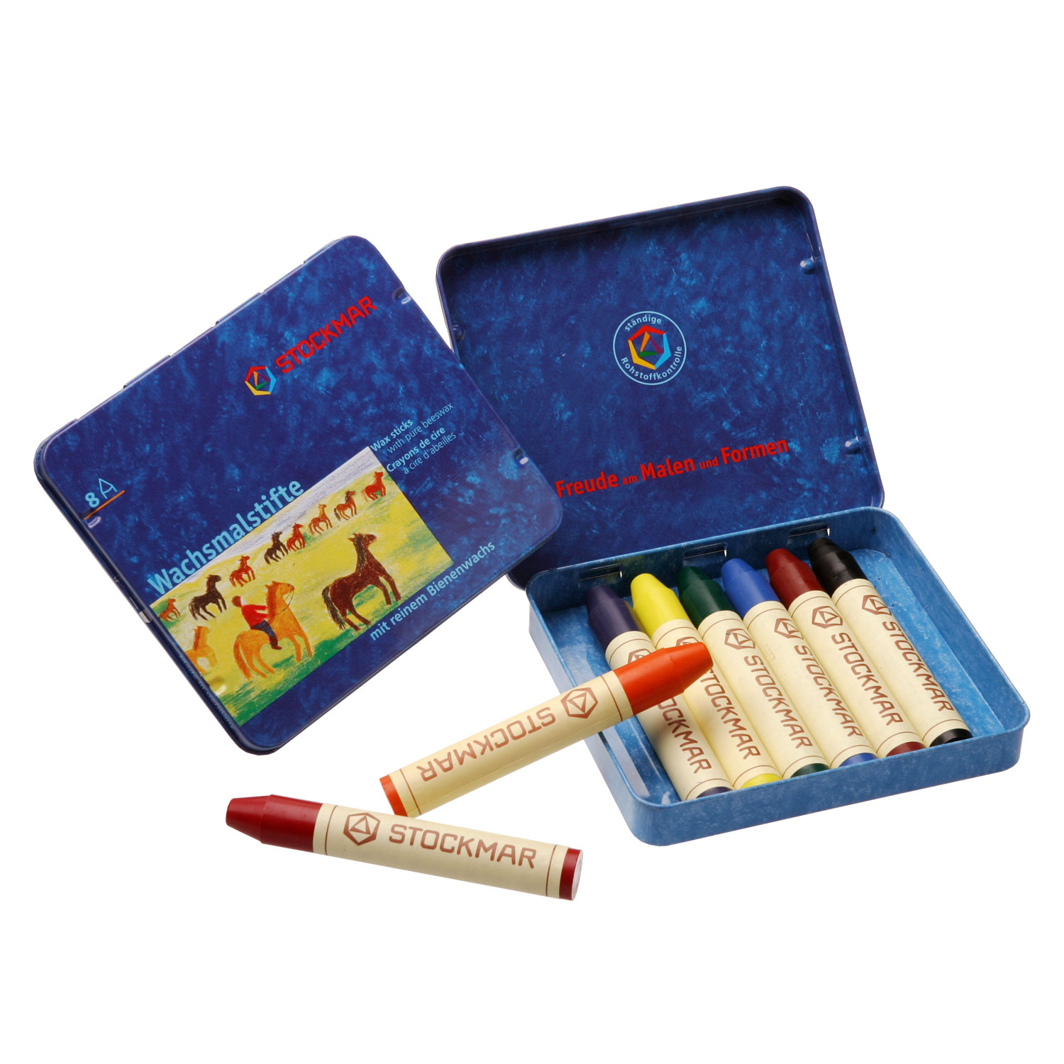 Wachsmalstifte, 8 Farben