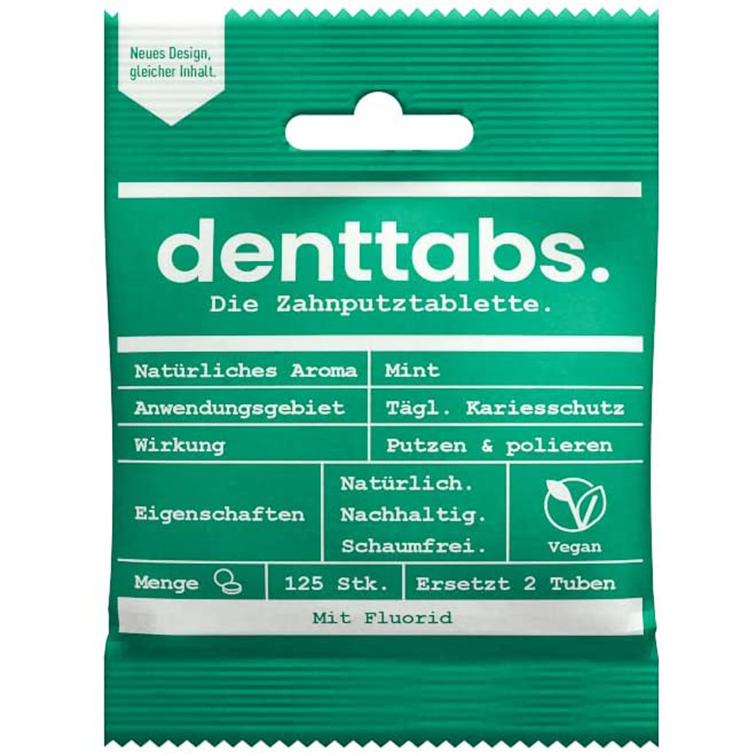 Denttabs Zahnputztabletten mit Fluorid