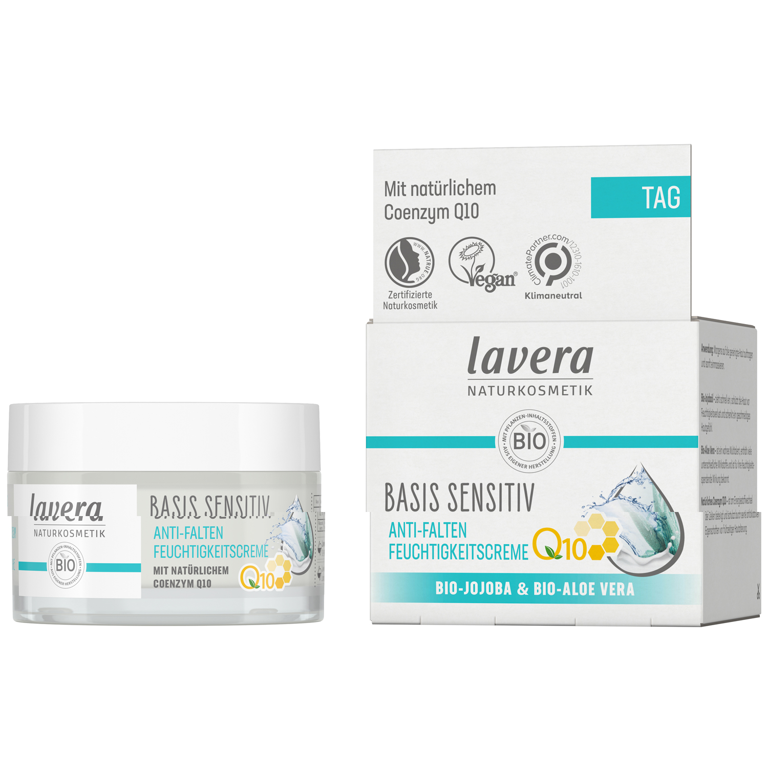 Basis Sensitiv Anti-Falten Feuchtigkeitscreme mit Q10, 50ml