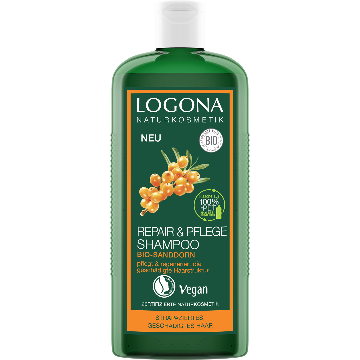 Repair & Pflege Shampoo Bio-Sanddorn, 250 ml