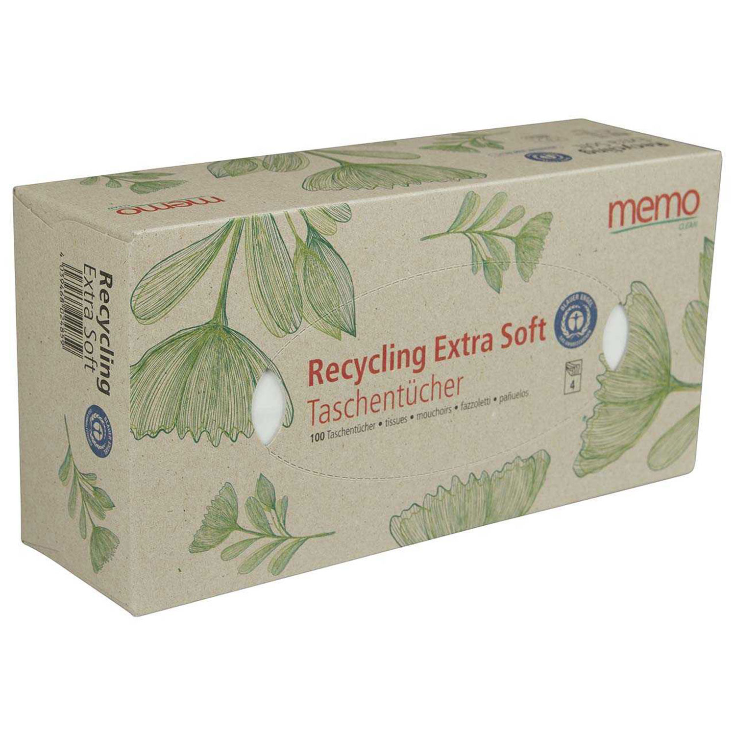 Taschentücher Recycling Extra Soft 4-lagig, 100 Stk.