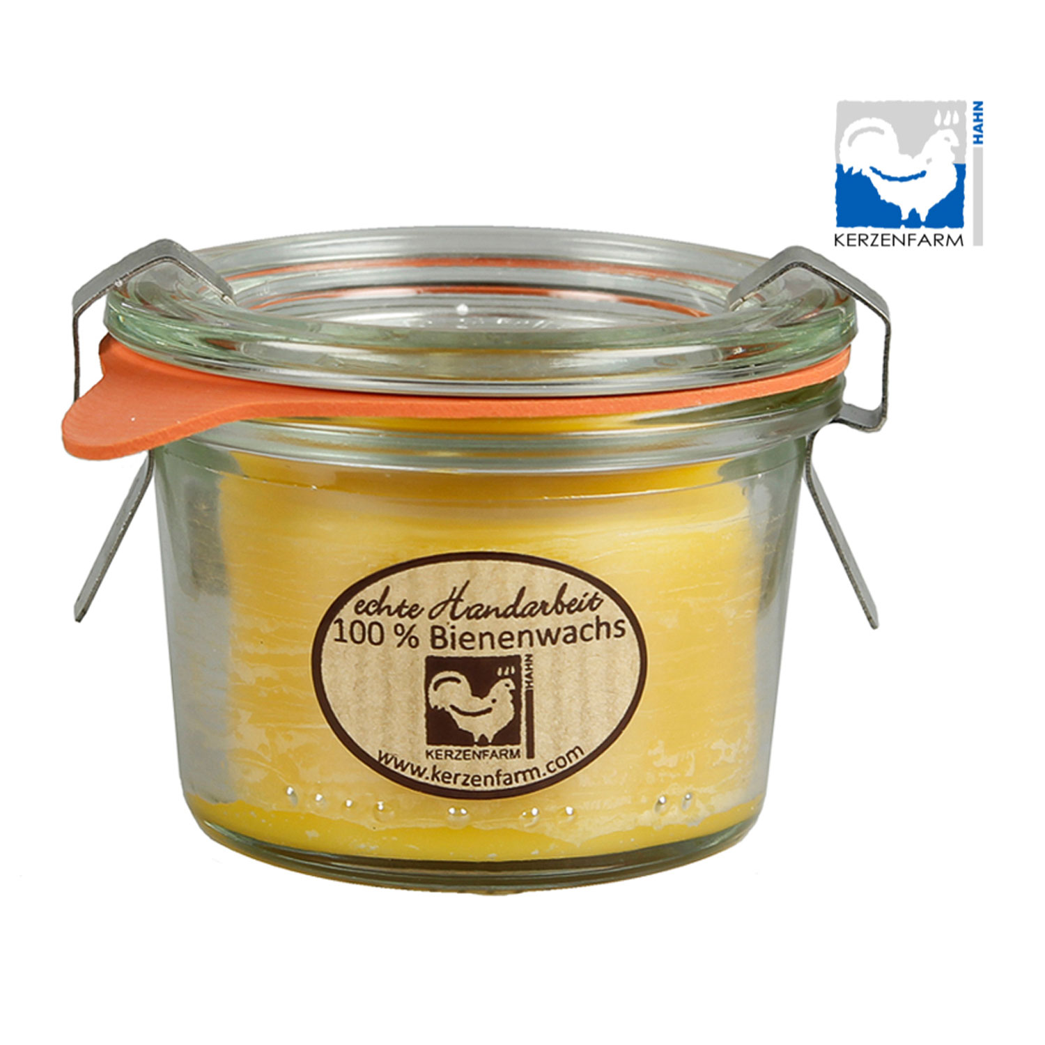 Bienenwachskerze im Weck®-Glas