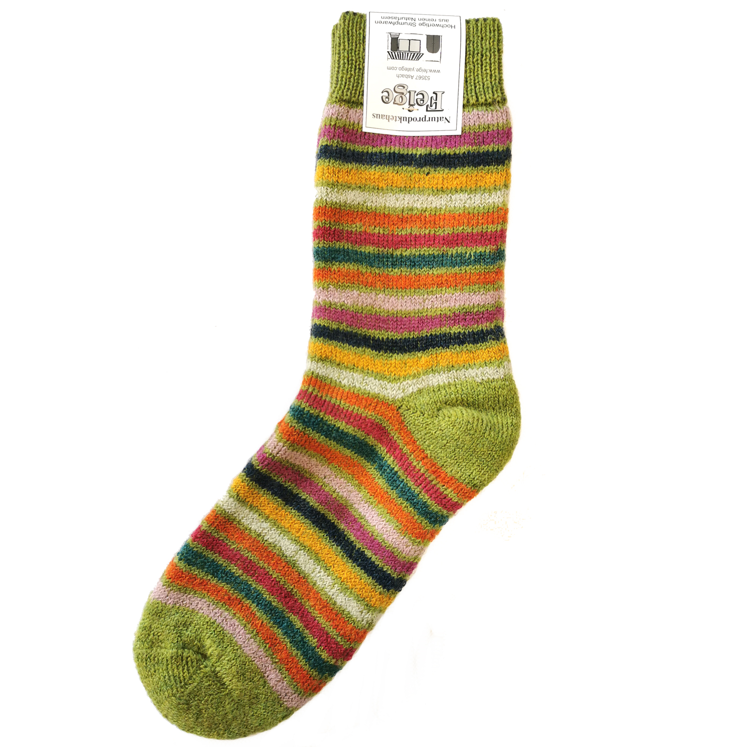 Ringelsocke maigrün