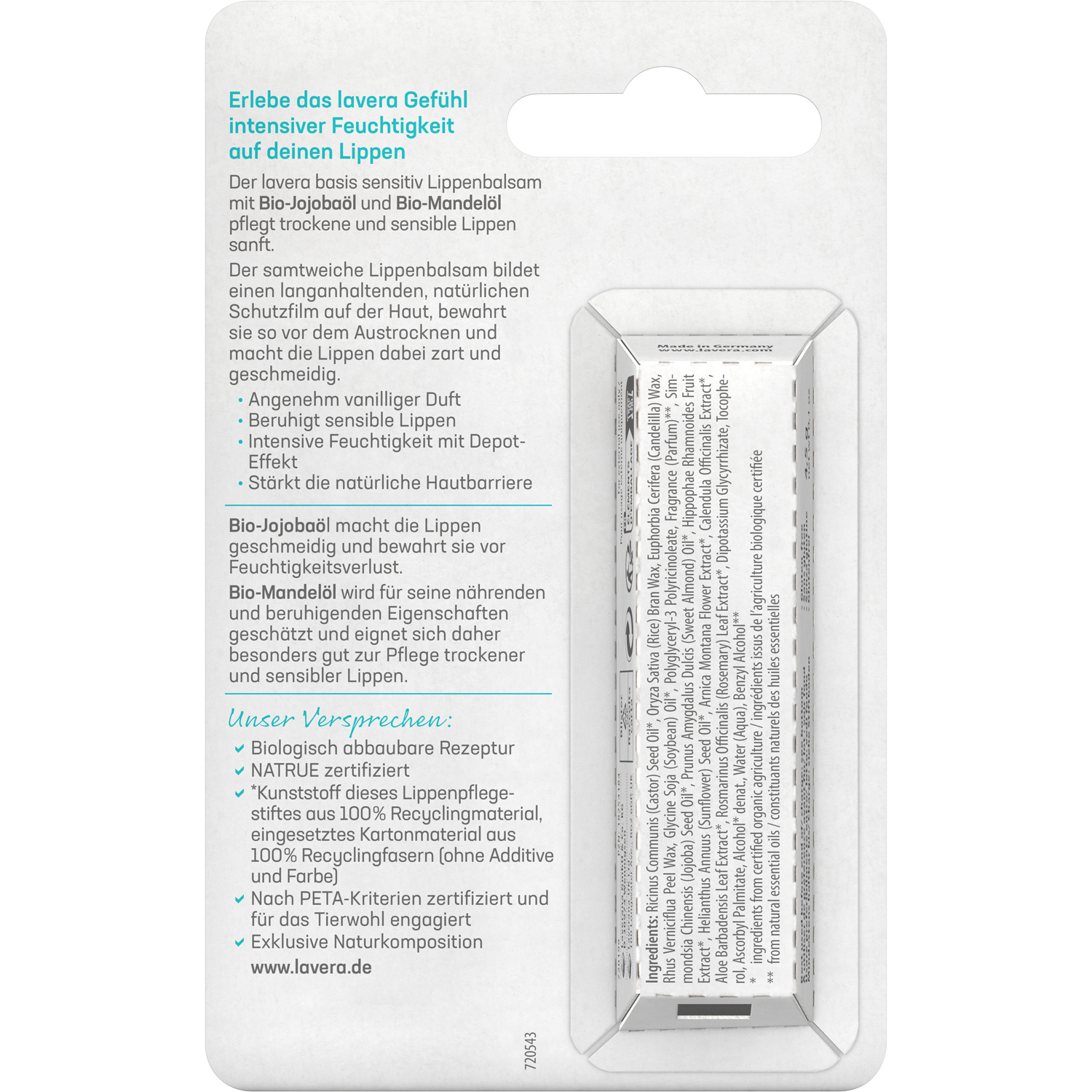 Basis Sensitiv Lippenbalsam, 4,5 g