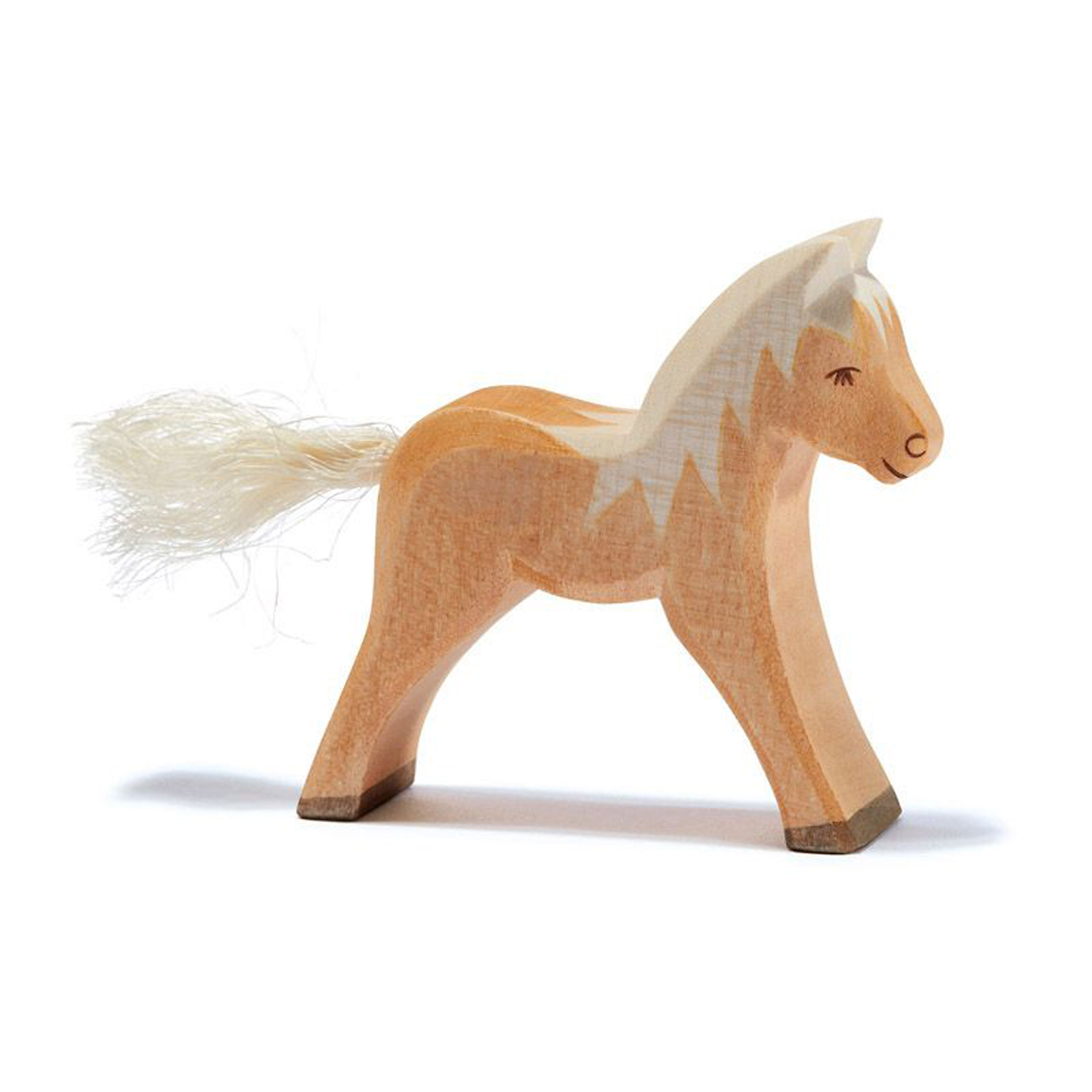 Holzfigur Haflinger Fohlen