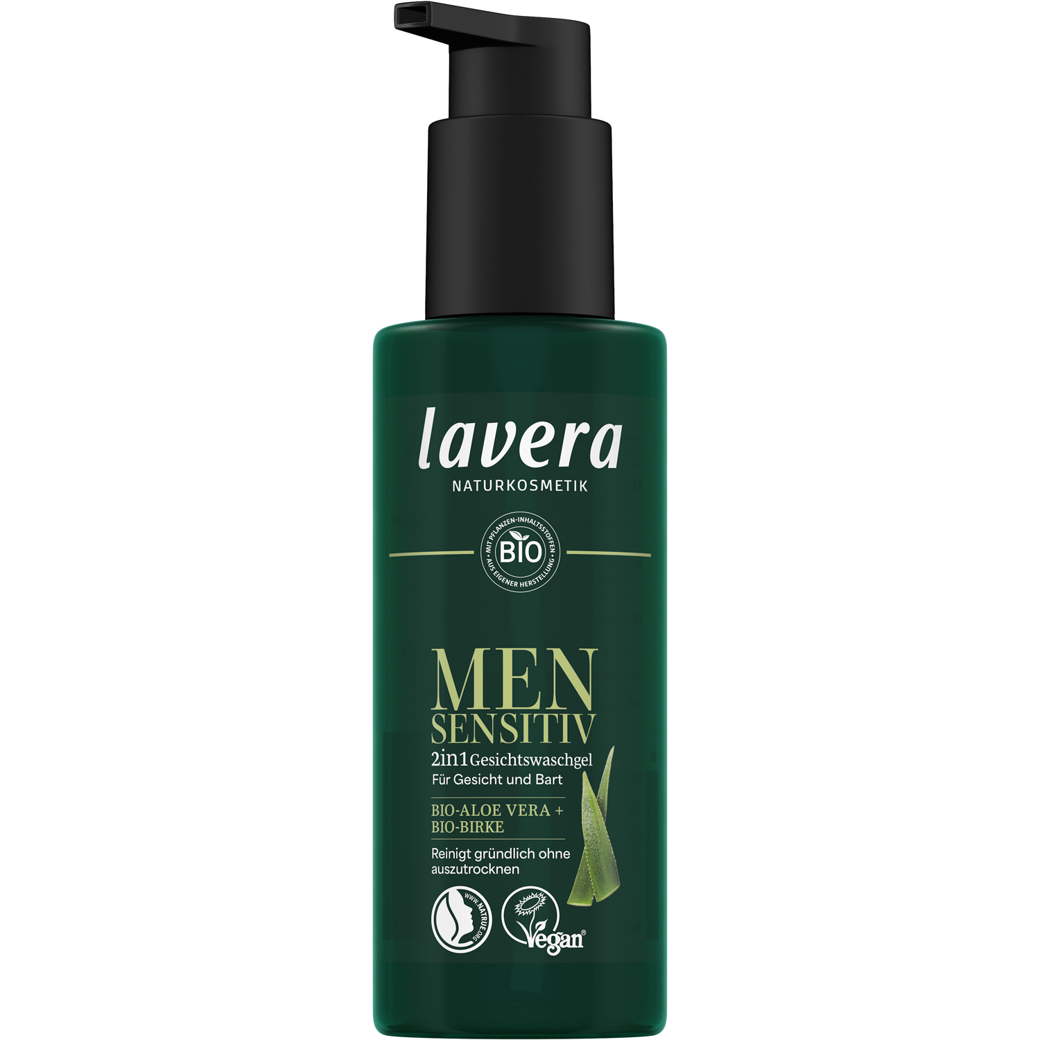 Lavera Men Sensitiv 2in1 Gesichtswaschgel, 150ml