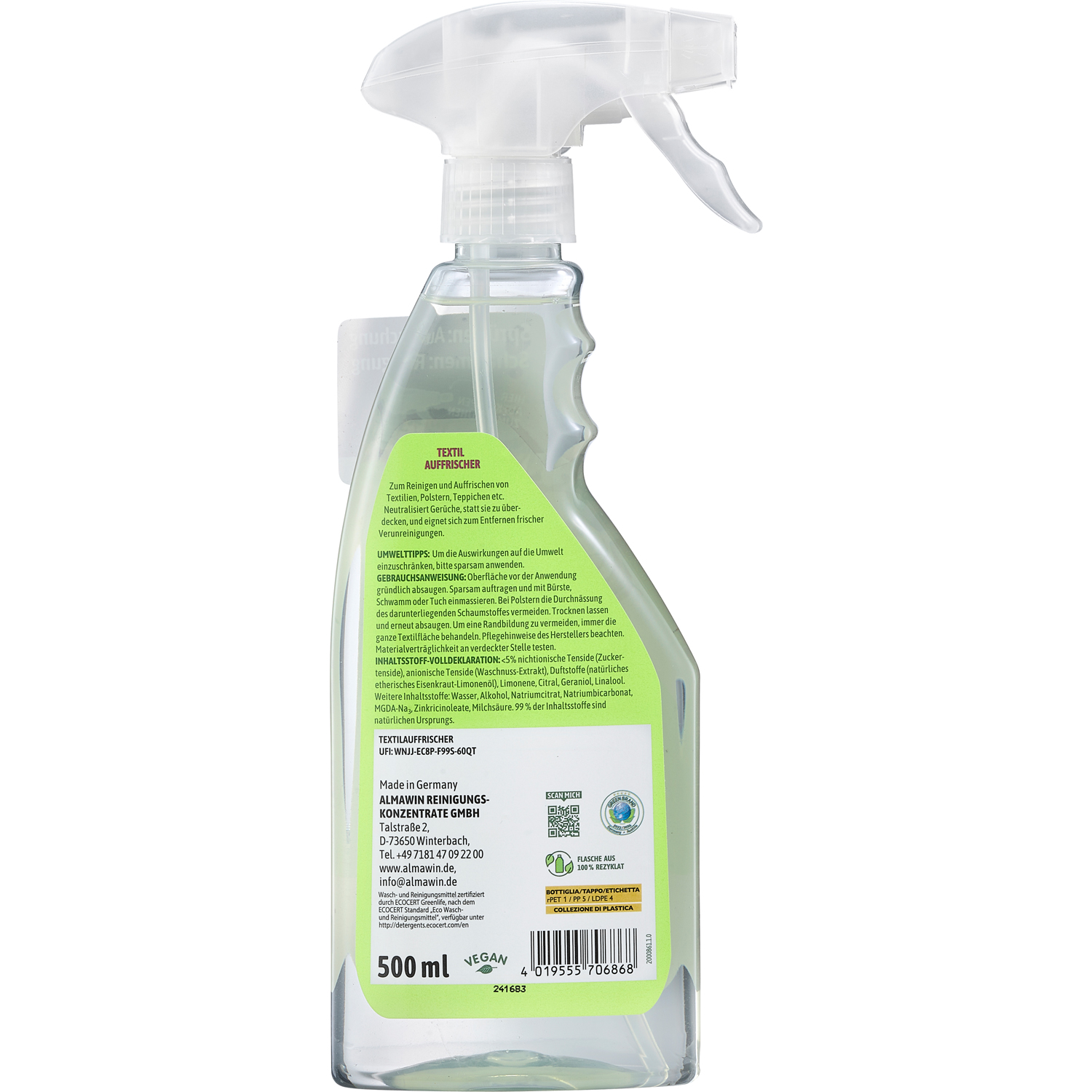 AlmaWin Textilauffrischer, 500ml