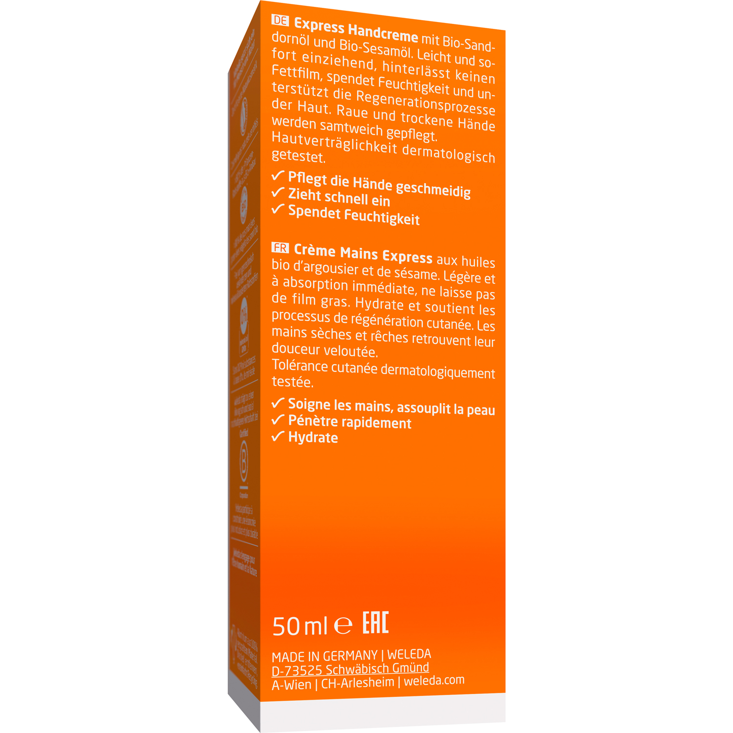 Weleda Sanddorn Express Handcreme, 50 ml