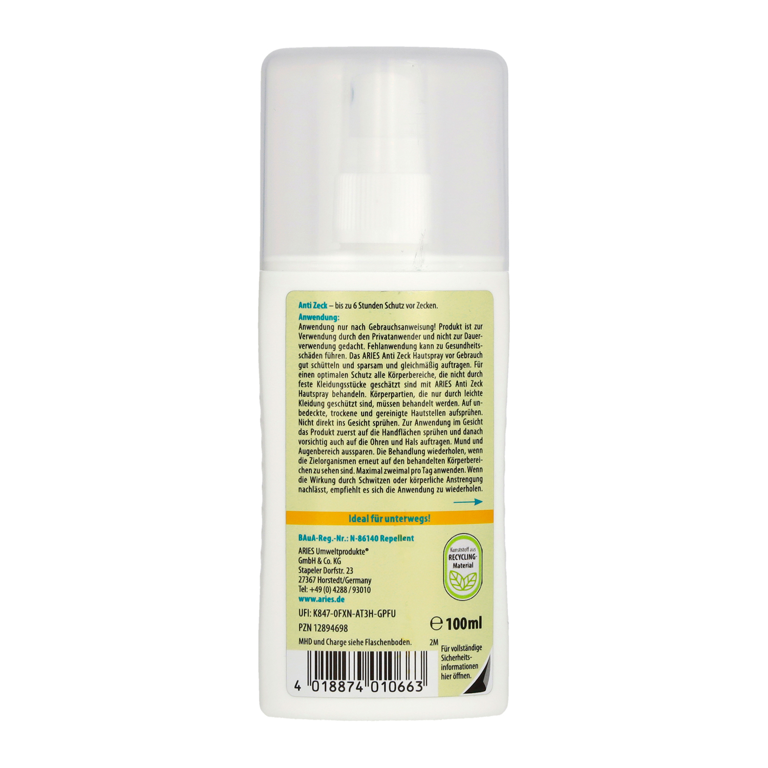 Anti Zeck Hautspray, 100 ml