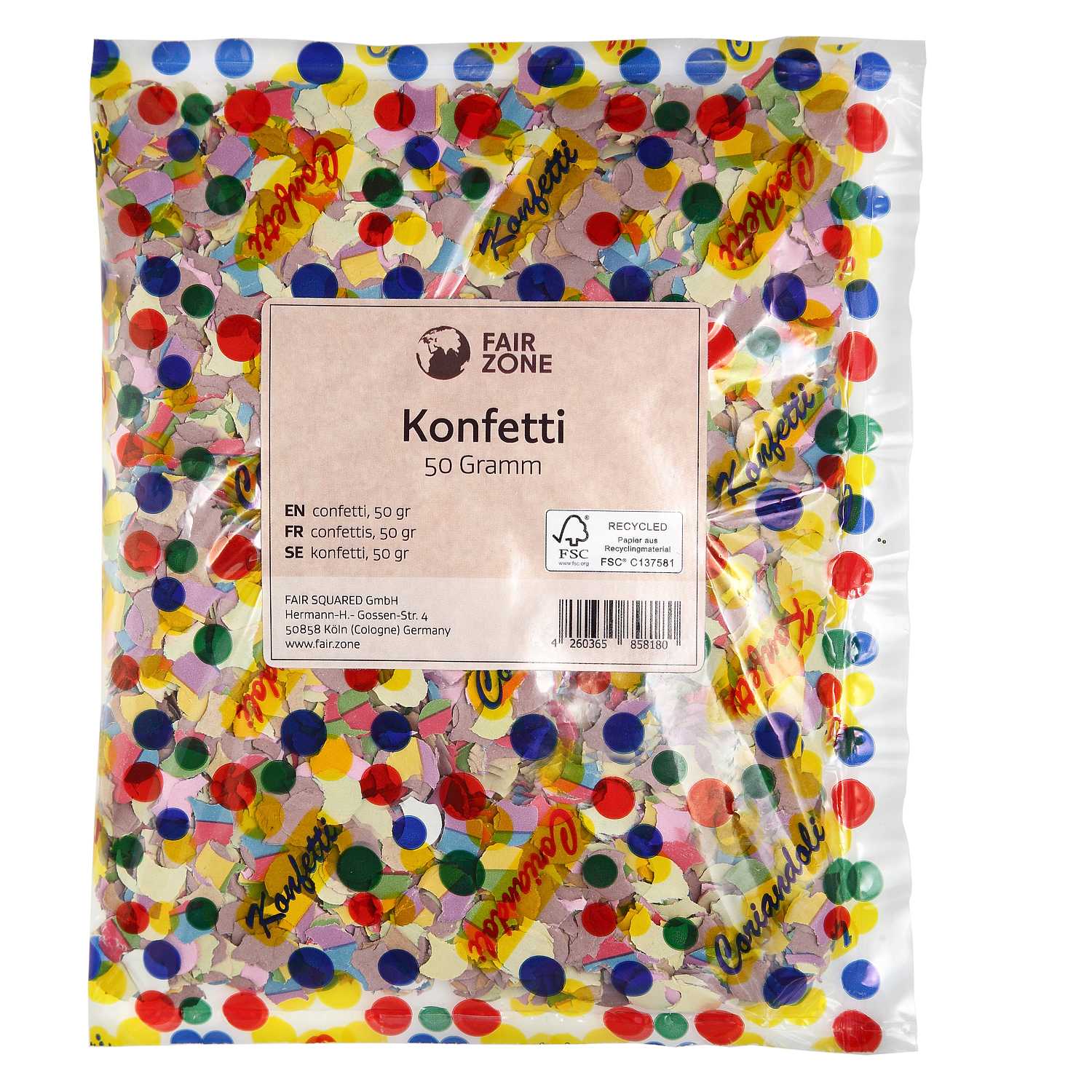 Konfetti, 50 g