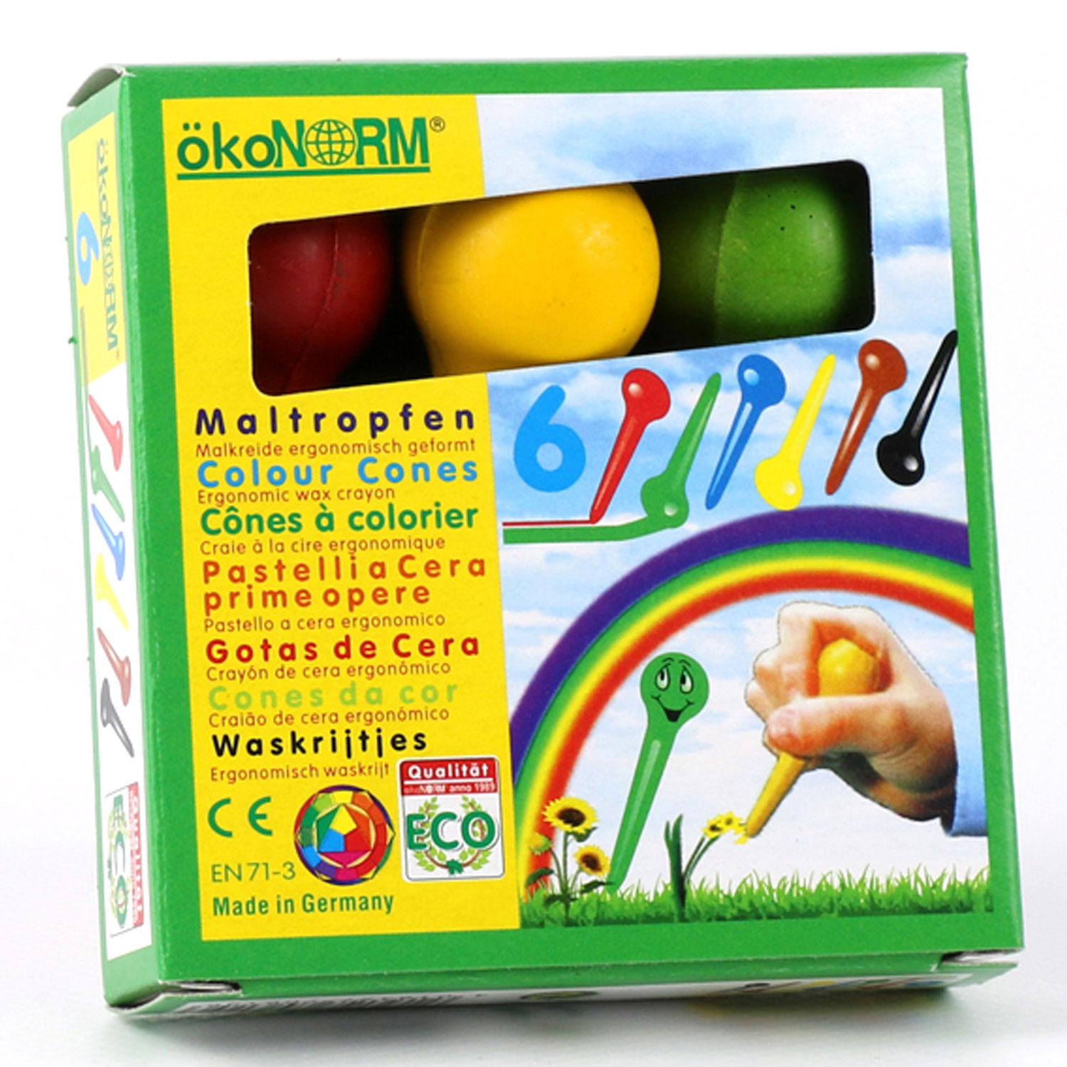 Maltropfen, 6 Farben