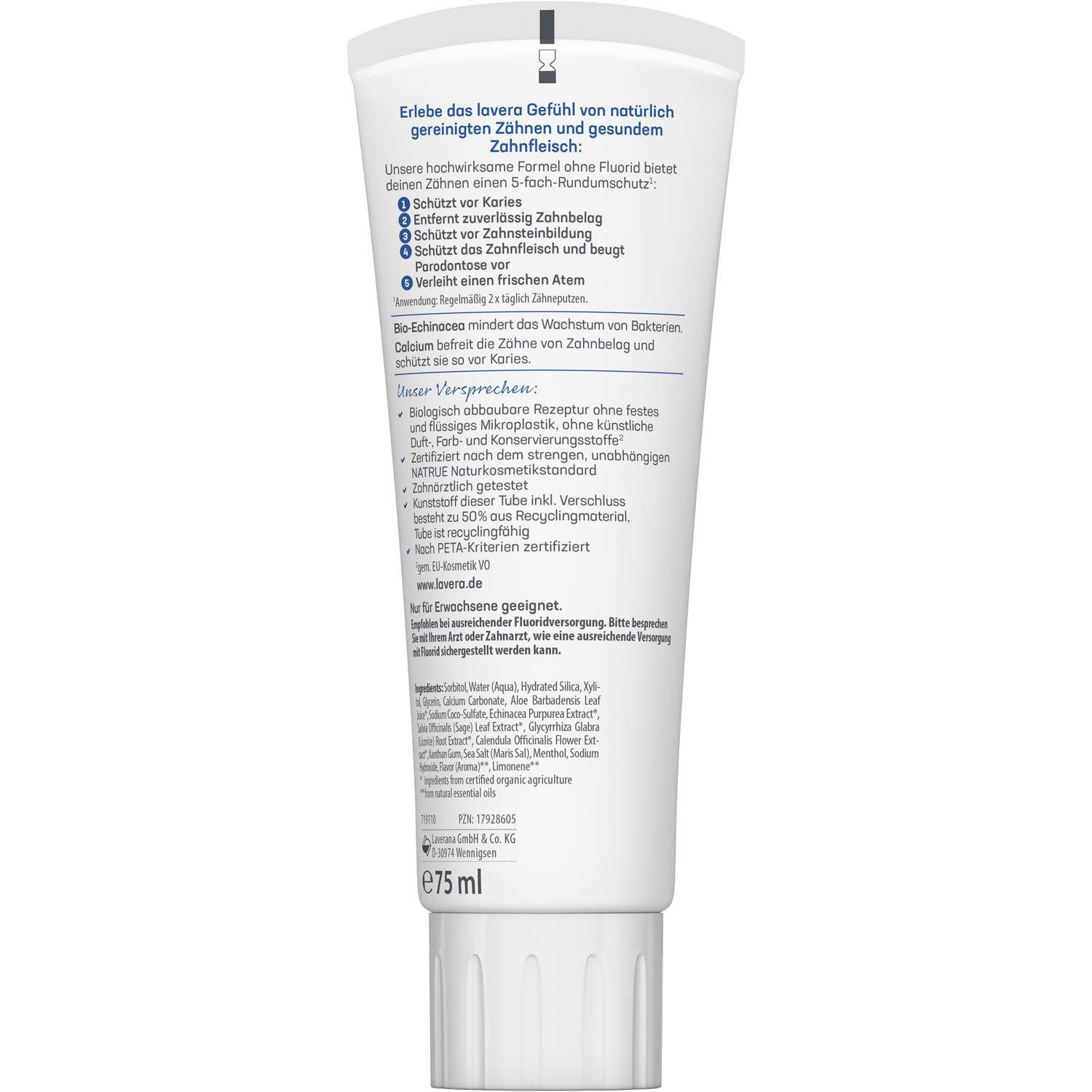 Zahncreme Complete Care Fluoridfrei, 75 ml