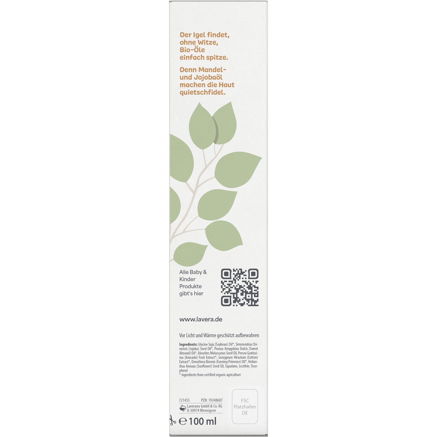 Lavera Baby&Kinder Pflegeöl, 100 ml