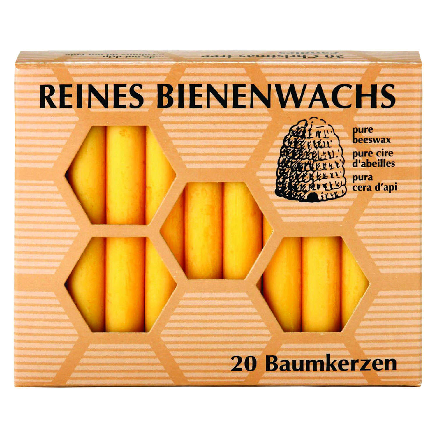 Baumkerzen Bienenwachs, 20 Stk.