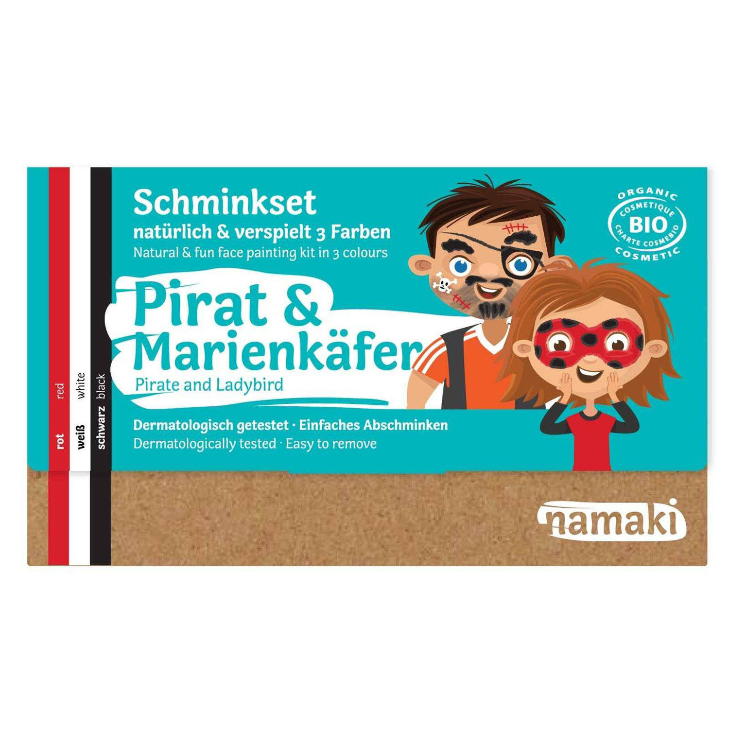 Kinder Schminkset Pirat & Marienkäfer