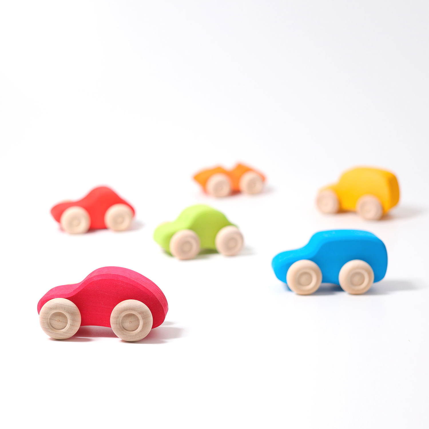 Bunte Holzautos