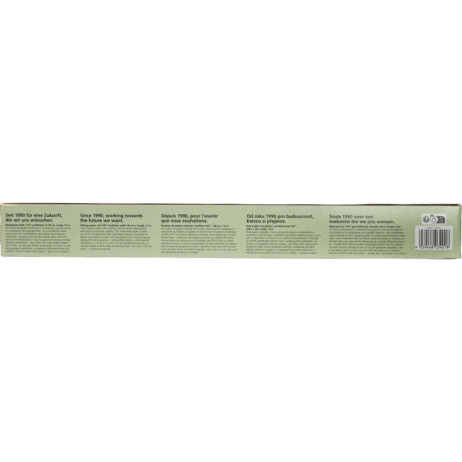 Memo Backpapier Rolle, 12 Meter