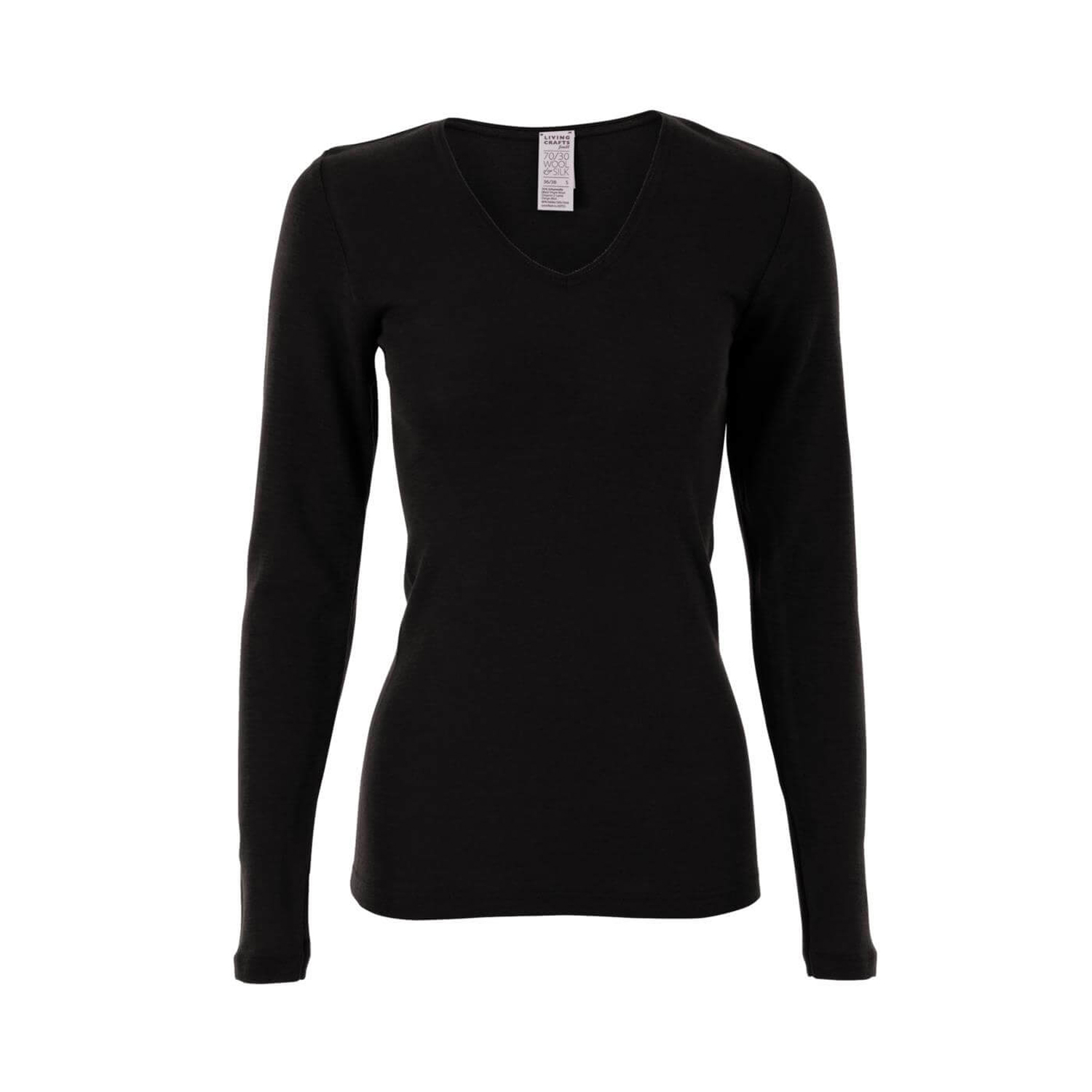 Damen Langarm-Shirt Wolle/Seide Felicia