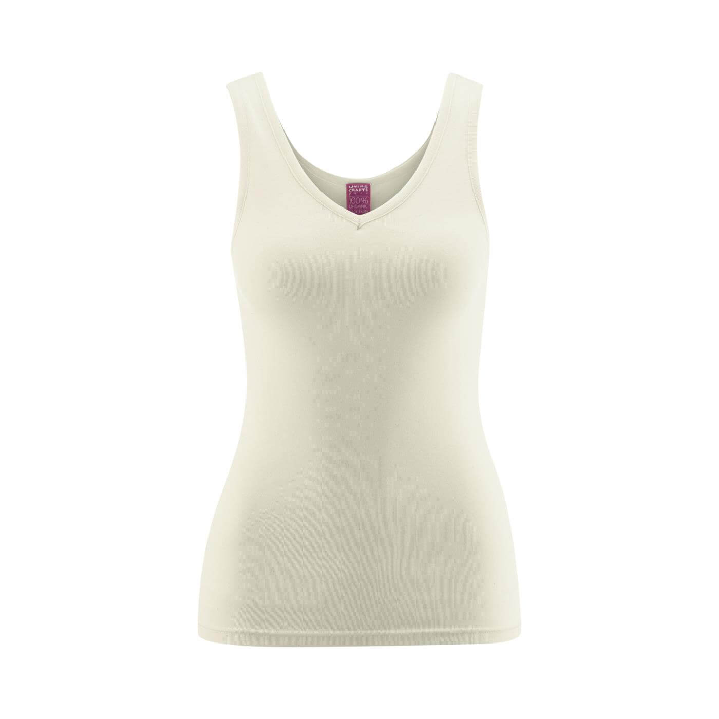 Damen V-Neck-Trägertop Janine natur