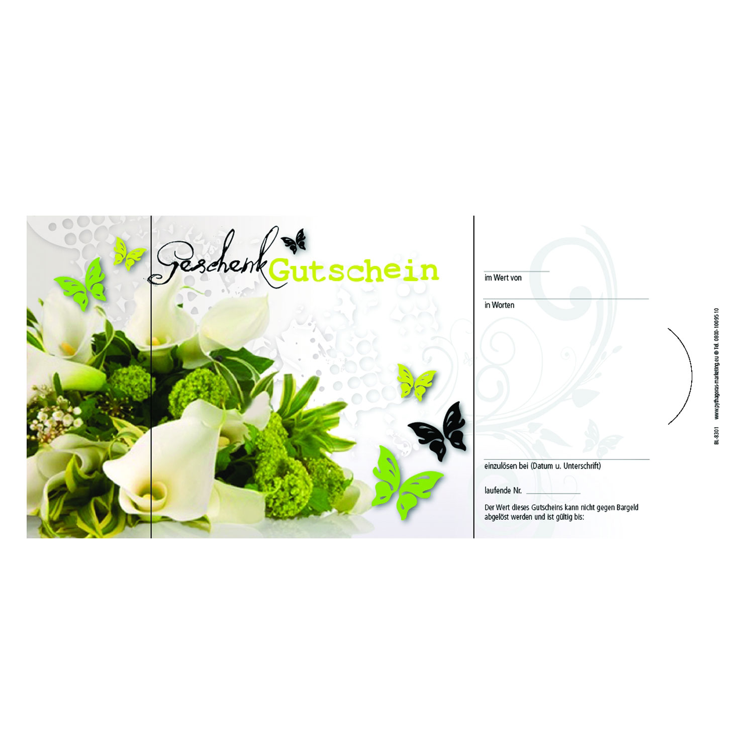 Geschenkgutschein Motiv Blumen