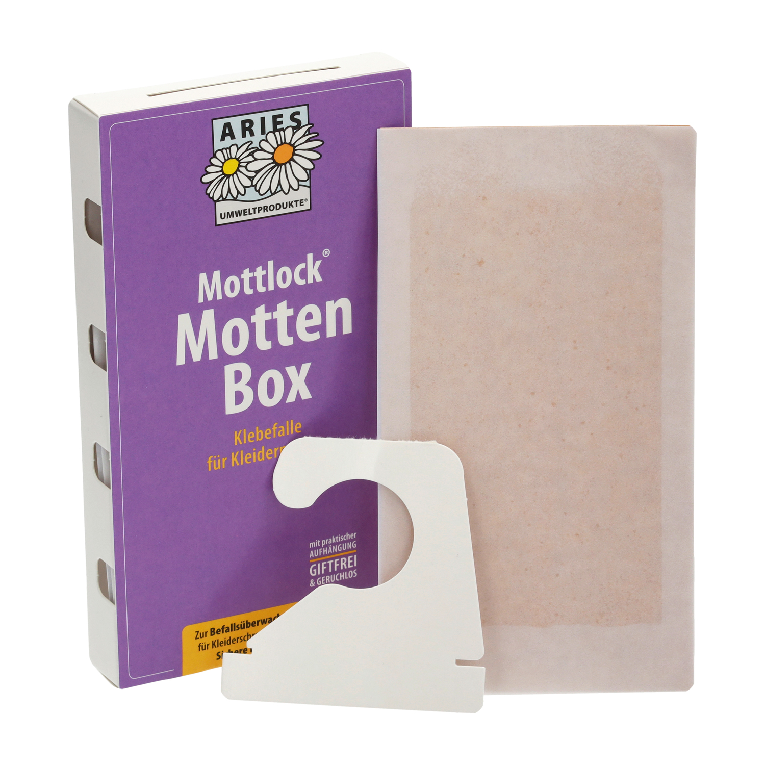 Mottlock® Mottenbox Klebefalle für Kleidermotten