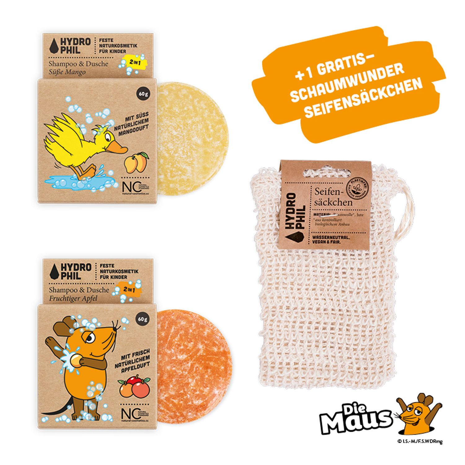 Kinder Körperpflege-Set Maus