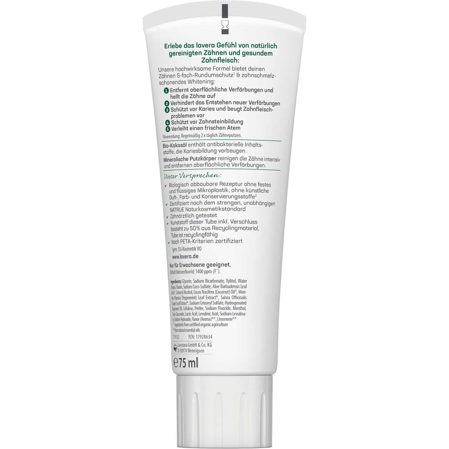 Zahncreme Sensitive Whitening, 75 ml