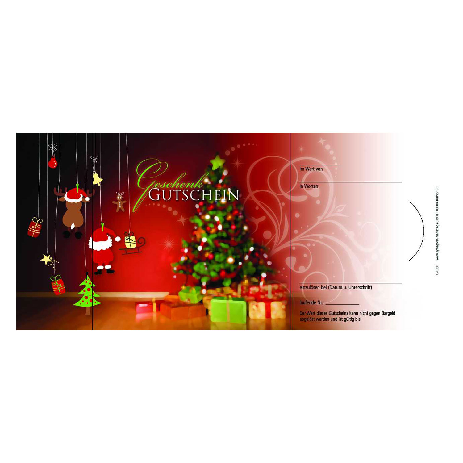 Geschenkgutschein Motiv Weihnachten