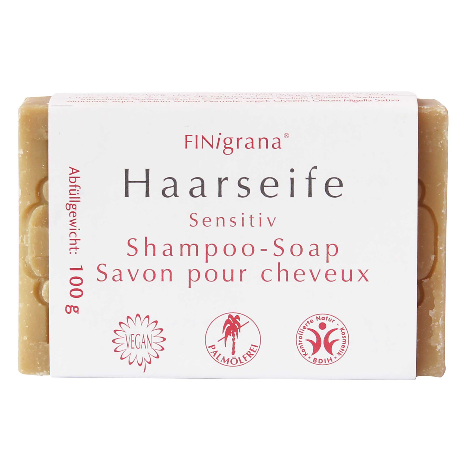 FINigrana Aleppo Haarseife Sensitiv, 100 g