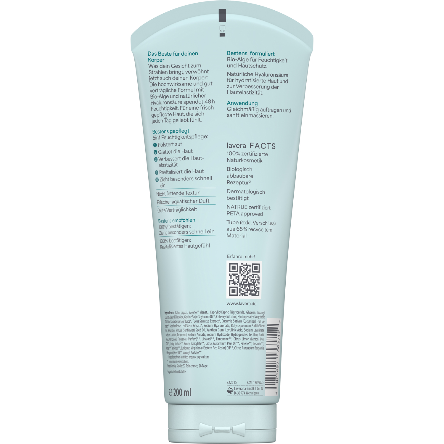 Lavera Hydro Refresh Body Lotion, 200 ml