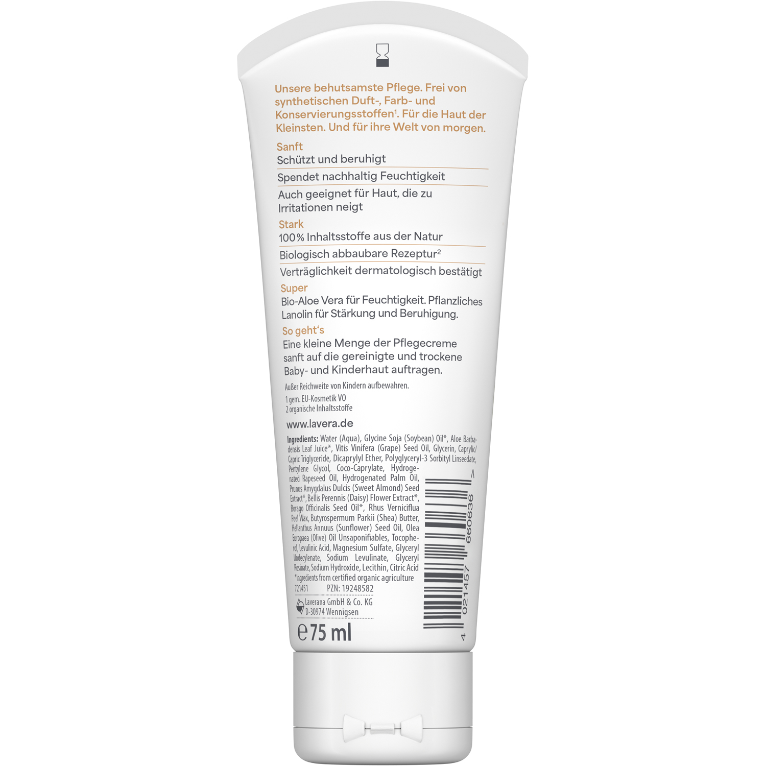 Lavera Baby&Kinder  Pflegecreme, 75 ml