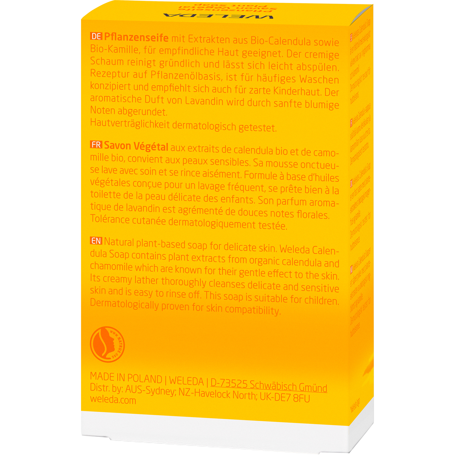 Weleda Calendula Pflanzenseife, 100 g
