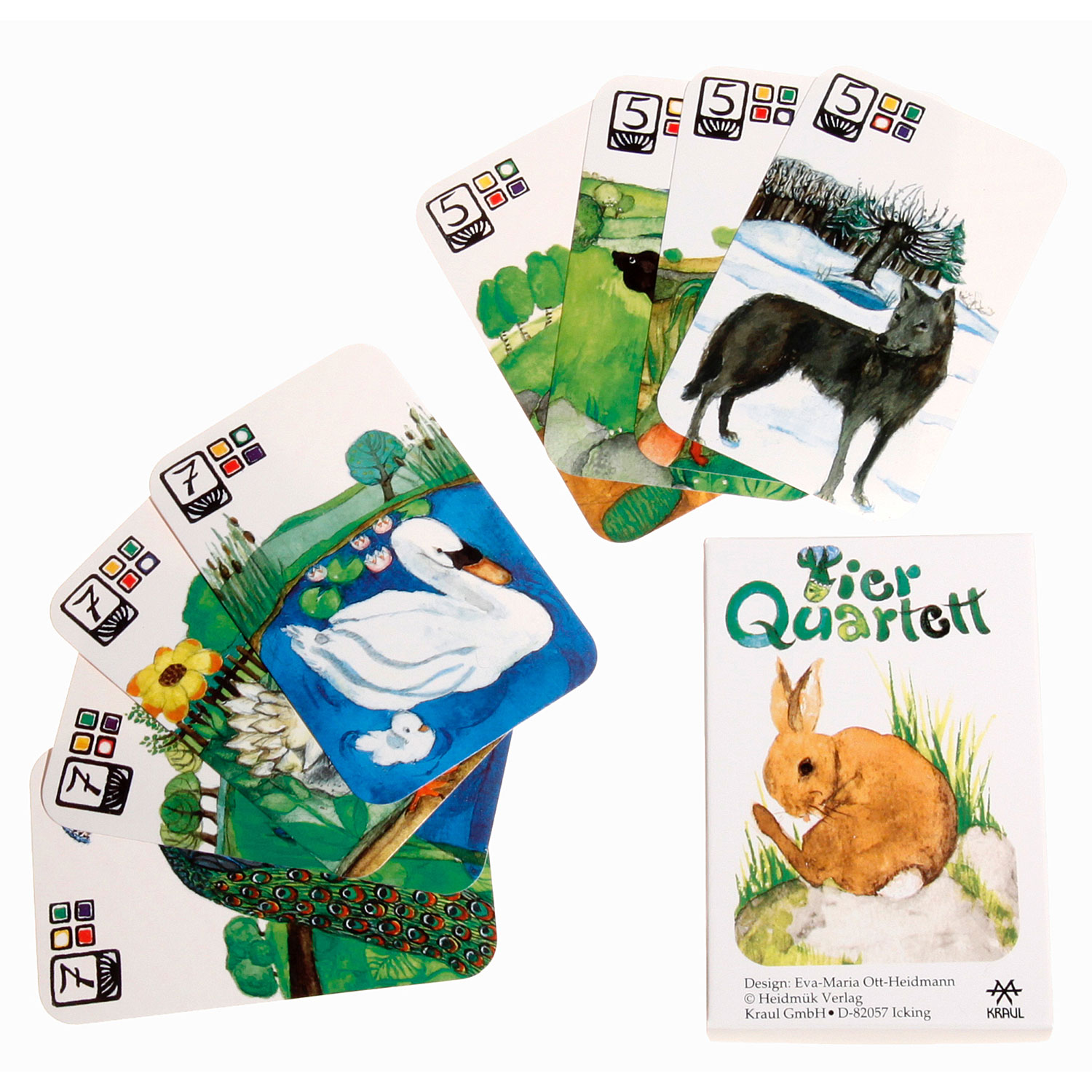 Tierquartett, Kartenspiel
