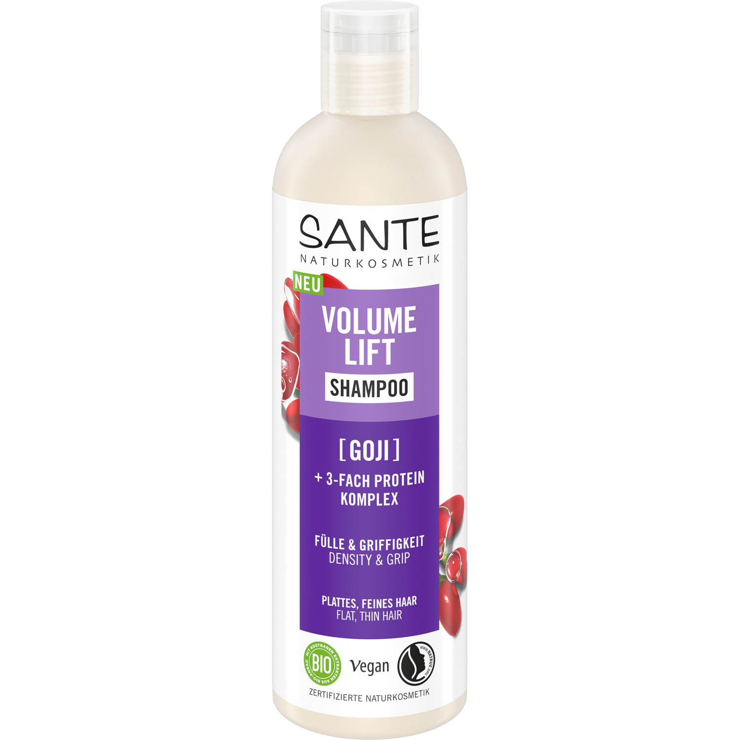 Sante Volume Lift Shampoo Bio-Goji + 3-Fach Protein Komplex 250ml