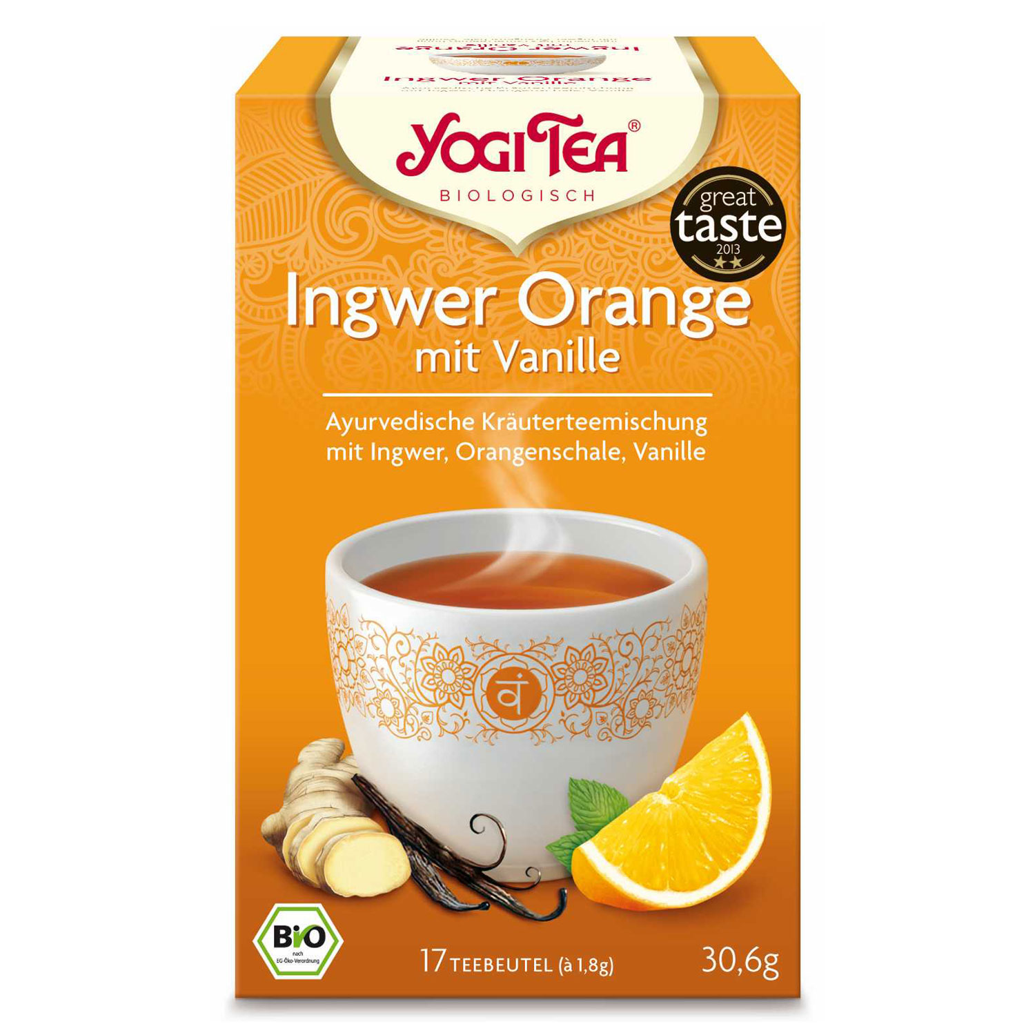 Yogi Tee Ingwer Orange mit Vanille, 30,6 g
