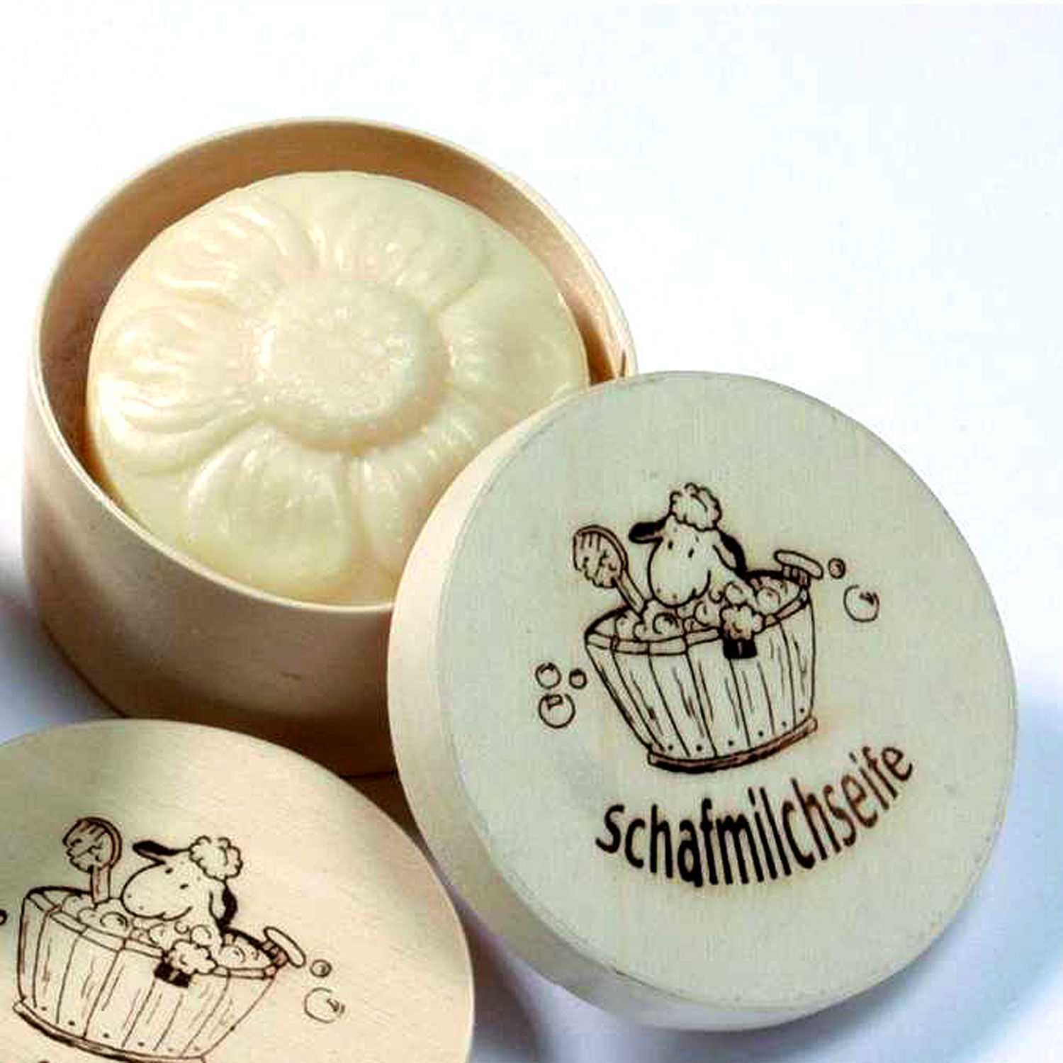 Schafmilchseife Blume, 75 g