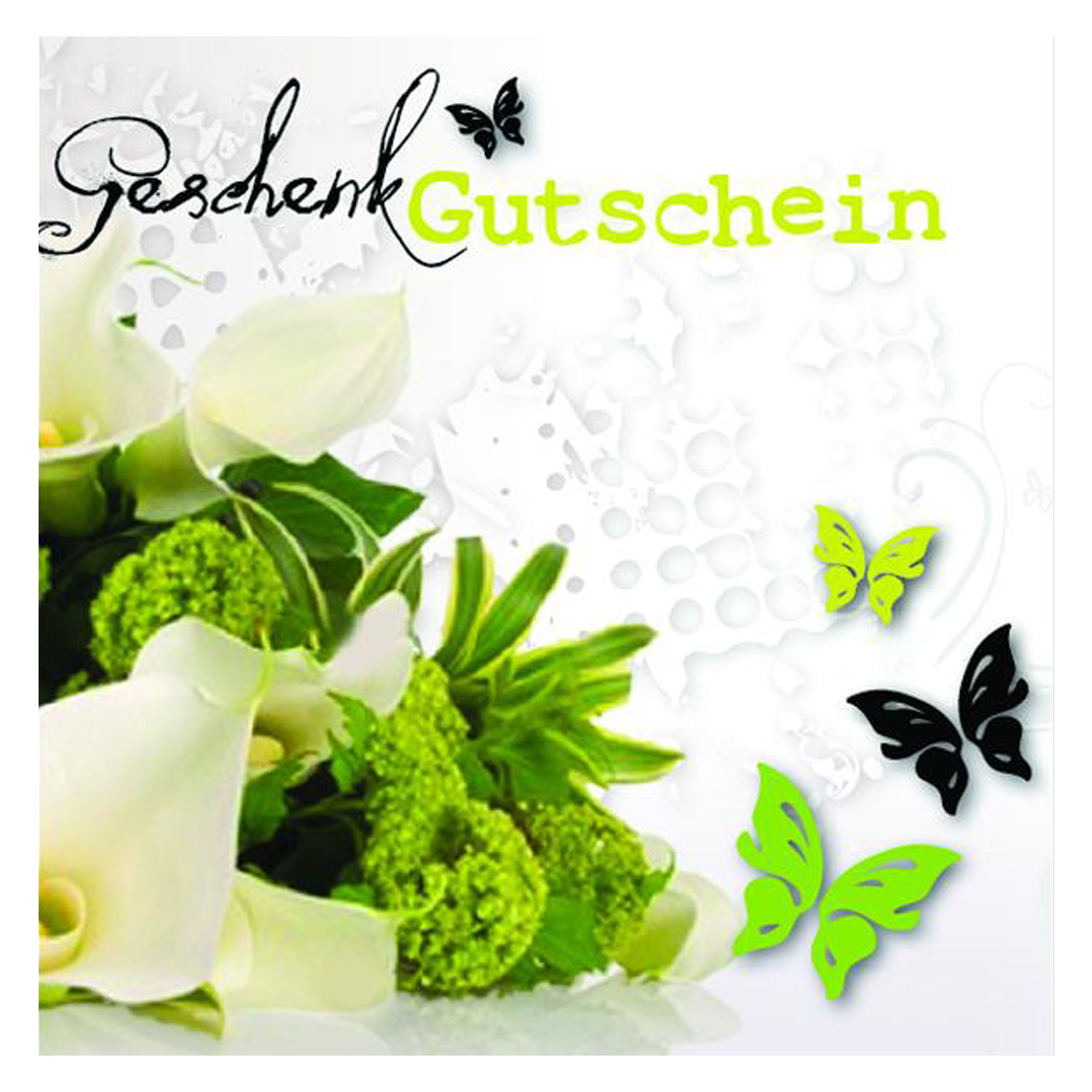 Geschenkgutschein Motiv Blumen