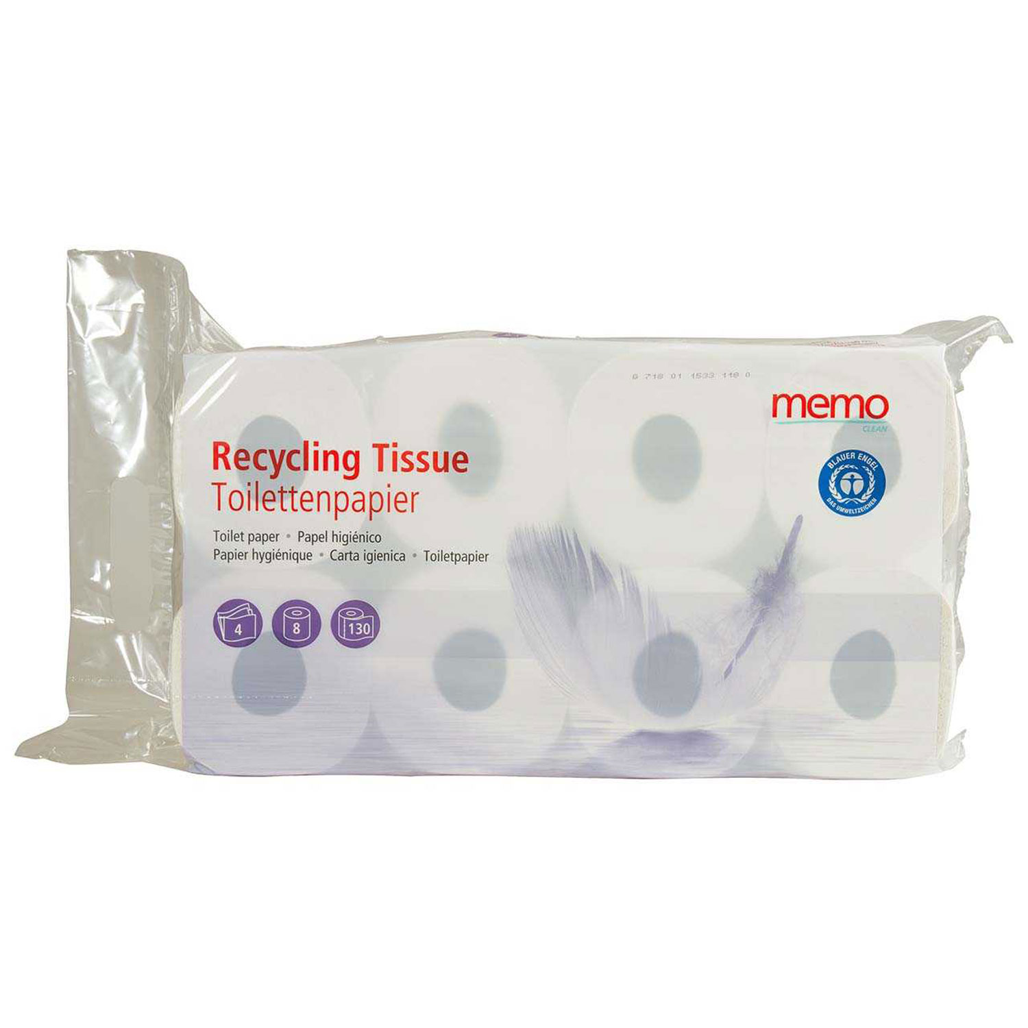 Toilettenpapier Recycling Tissue 4-lagig